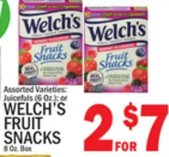 C Town WELCH'S FRUIT SNACKS 8 Oz. Box offer