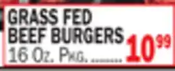 C Town GRASS FED BEEF BURGERS offer