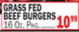 C Town GRASS FED BEEF BURGERS offer