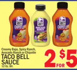 C Town TACO BELL SAUCE offer
