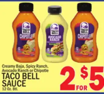 C Town TACO BELL SAUCE offer