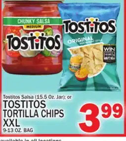 C Town TOSTITOS TORTILLA CHIPS XXL 9-13 OZ. BAG offer