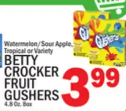 C Town BETTY CROCKER FRUIT GUSHERS offer