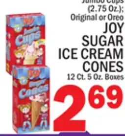 C Town JOY SUGAR ICE CREAM CONES 12 Ct. 5 Oz. Boxes offer