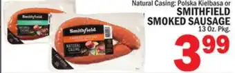 C Town SMITHFIELD SMOKED SAUSAGE offer