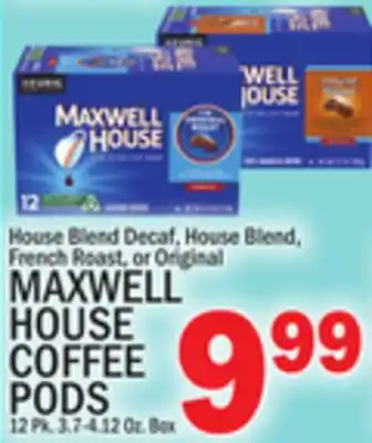 C Town MAXWELL HOUSE COFFEE PODS offer