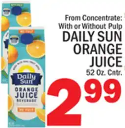 C Town DAILY SUN ORANGE JUICE offer