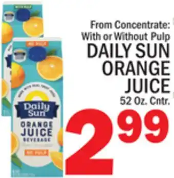 C Town DAILY SUN ORANGE JUICE offer