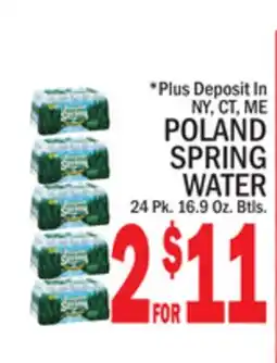 C Town POLAND SPRING WATER offer