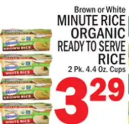 C Town MINUTE RICE ORGANIC READY TO SERVE RICE offer