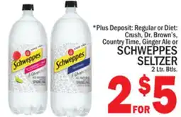C Town SCHWEPPES SELTZER offer