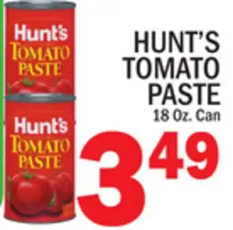 C Town HUNT'S TOMATO PASTE offer
