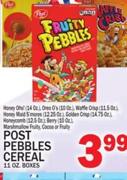 C Town POST PEBBLES CEREAL 11 OZ. BOXES offer