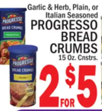 C Town PROGRESSO BREAD CRUMBS offer