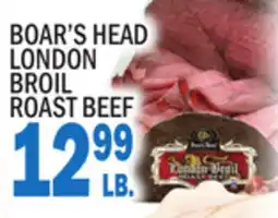 C Town BOAR'S HEAD LONDON BROIL ROAST BEEF offer