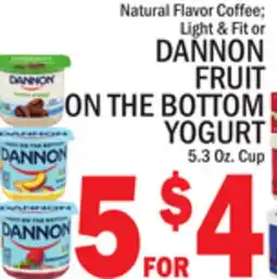 C Town DANNON FRUIT ON THE BOTTOM YOGURT offer