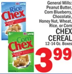 C Town CHEX CEREAL 12-14 Oz. Boxes offer