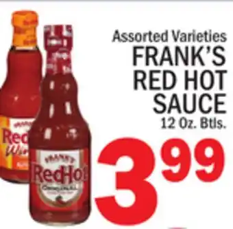 C Town FRANK'S RED HOT SAUCE offer