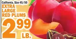 C Town EXTRA LARGE RED PLUMS offer