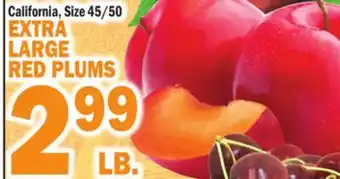 C Town EXTRA LARGE RED PLUMS offer