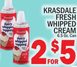 C Town KRASDALE FRESH WHIPPED CREAM offer