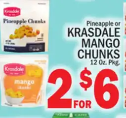 C Town KRASDALE PINEAPPLE OR MANGO CHUNKS offer