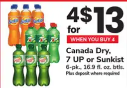 ACME Canada Dry, 7 UP or Sunkist offer
