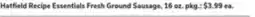 ACME Hatfield Recipe Essentials Fresh Ground Sausage offer