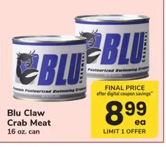 ACME Blu Claw Crab Meat offer
