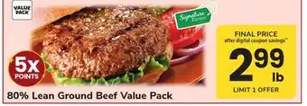 ACME 80% Lean Ground Beef offer