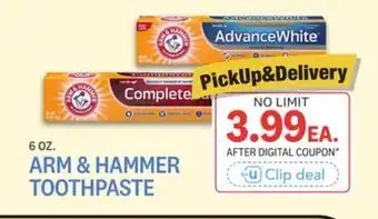 Kings Food Markets ARM & HAMMER TOOTHPASTE offer