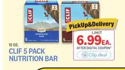 Kings Food Markets CLIF 5 PACK NUTRITION BAR offer