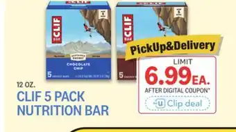 Kings Food Markets CLIF 5 PACK NUTRITION BAR offer