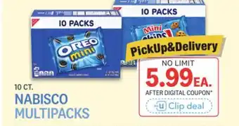 Kings Food Markets NABISCO MULTIPACKS offer