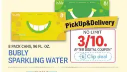 Kings Food Markets BUBLY SPARKLING WATER offer