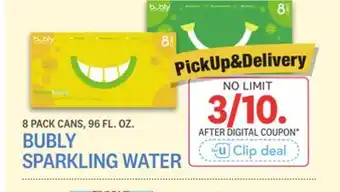 Kings Food Markets BUBLY SPARKLING WATER offer