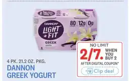 Kings Food Markets DANNON GREEK YOGURT offer