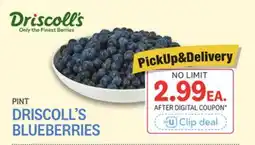 Kings Food Markets DRISCOLL'S BLUEBERRIES offer