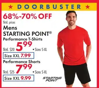 Boscov's Mens STARTING POINT Performance T-Shirts offer