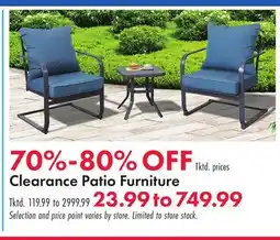 Boscov's Clearance Patio Furniture offer