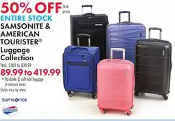 Boscov's SAMSONITE & AMERICAN TOURISTER Luggage Collection offer