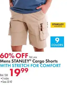 Boscov's Mens STANLEY Cargo Shorts offer