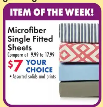 Boscov's Microfi ber Single Fitted Sheets offer
