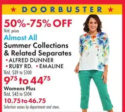 Boscov's All Summer Collections & Related Separates offer