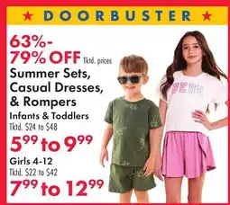Boscov's Summer Sets, Casual Dresses, & Rompers Infants & Toddlers offer