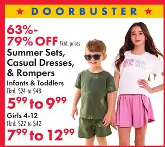 Boscov's Summer Sets, Casual Dresses, & Rompers Infants & Toddlers offer