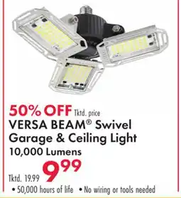 Boscov's VERSA BEAM Swivel Garage & Ceiling Light offer