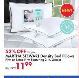Boscov's MARTHA STEWART Density Bed Pillows offer