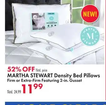 Boscov's MARTHA STEWART Density Bed Pillows offer