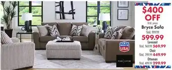 Boscov's Bryce Sofa offer
